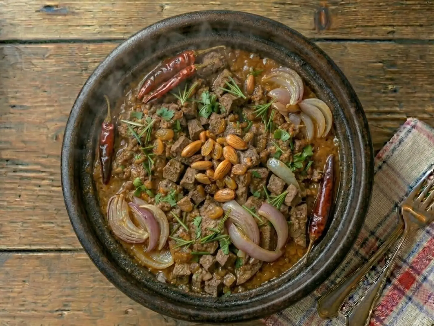 طاجن كبدة بالفرن