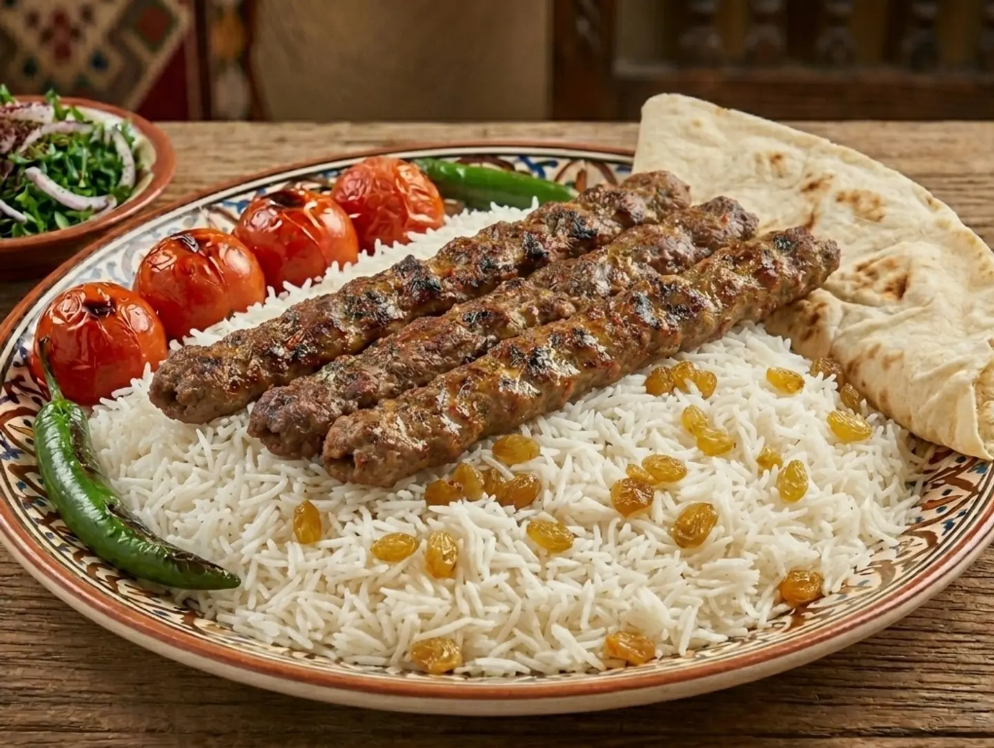 جلو كباب مع الارز