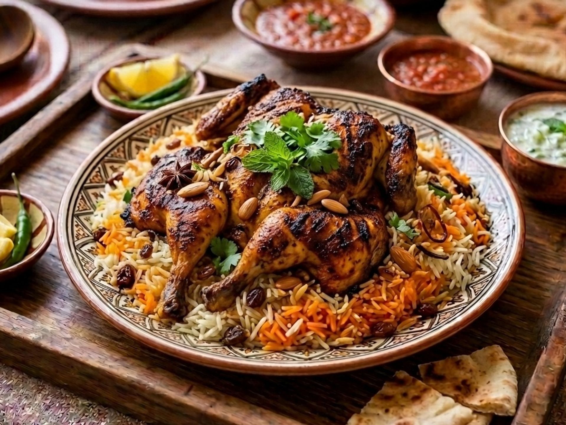 مجبوس كويتي  - ربع دجاجة