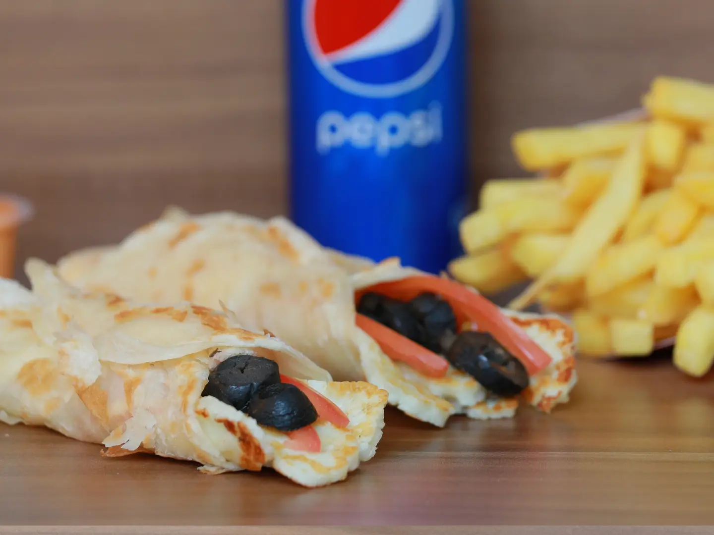 Halloumi Meal And Pepsi