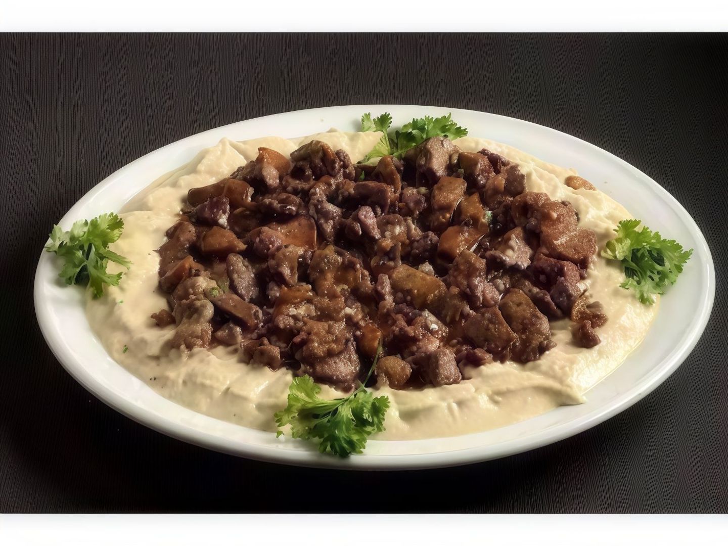 Liver With Hummus