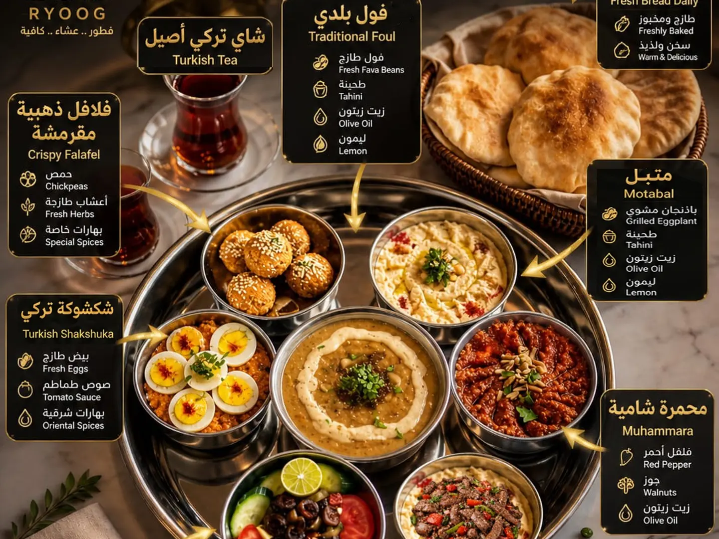Ryoog Sharqi Breakfast