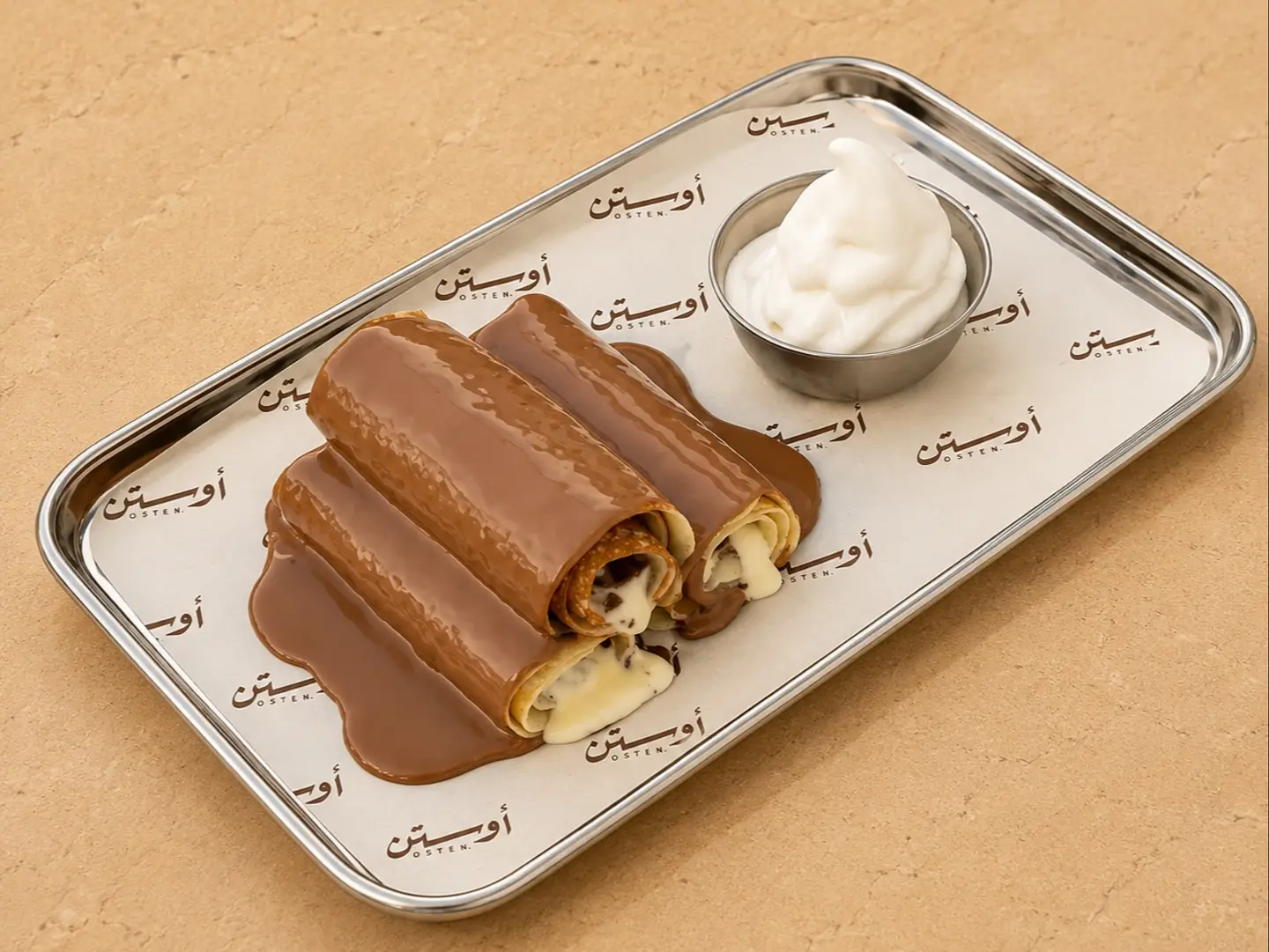 Salted Carmel Flake Crepe Roll