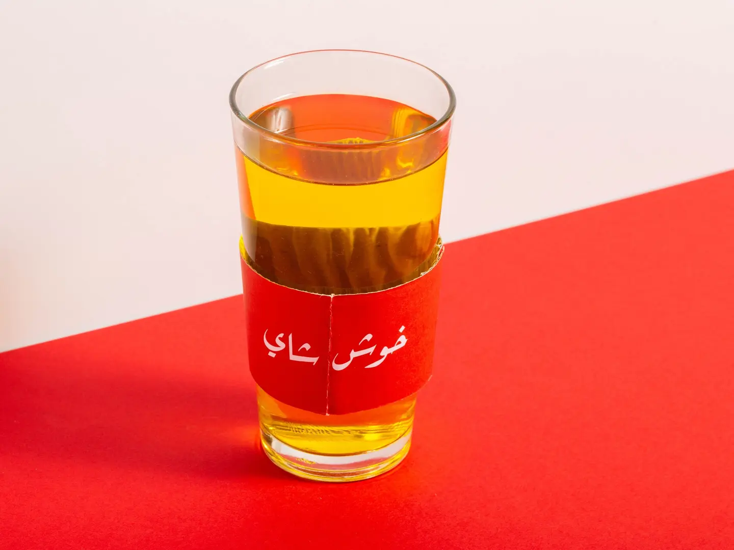 نعناع زعفران زجاج