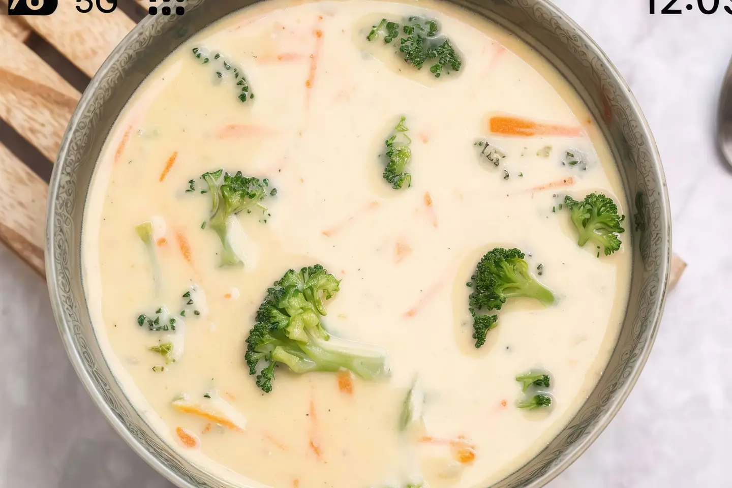 شوربة خضار بالكريمة صوص