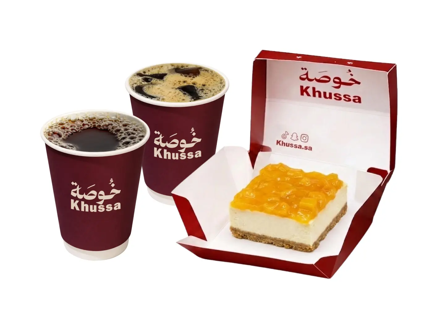 تشيز كيك مانجو و 2 قهوة اليوم