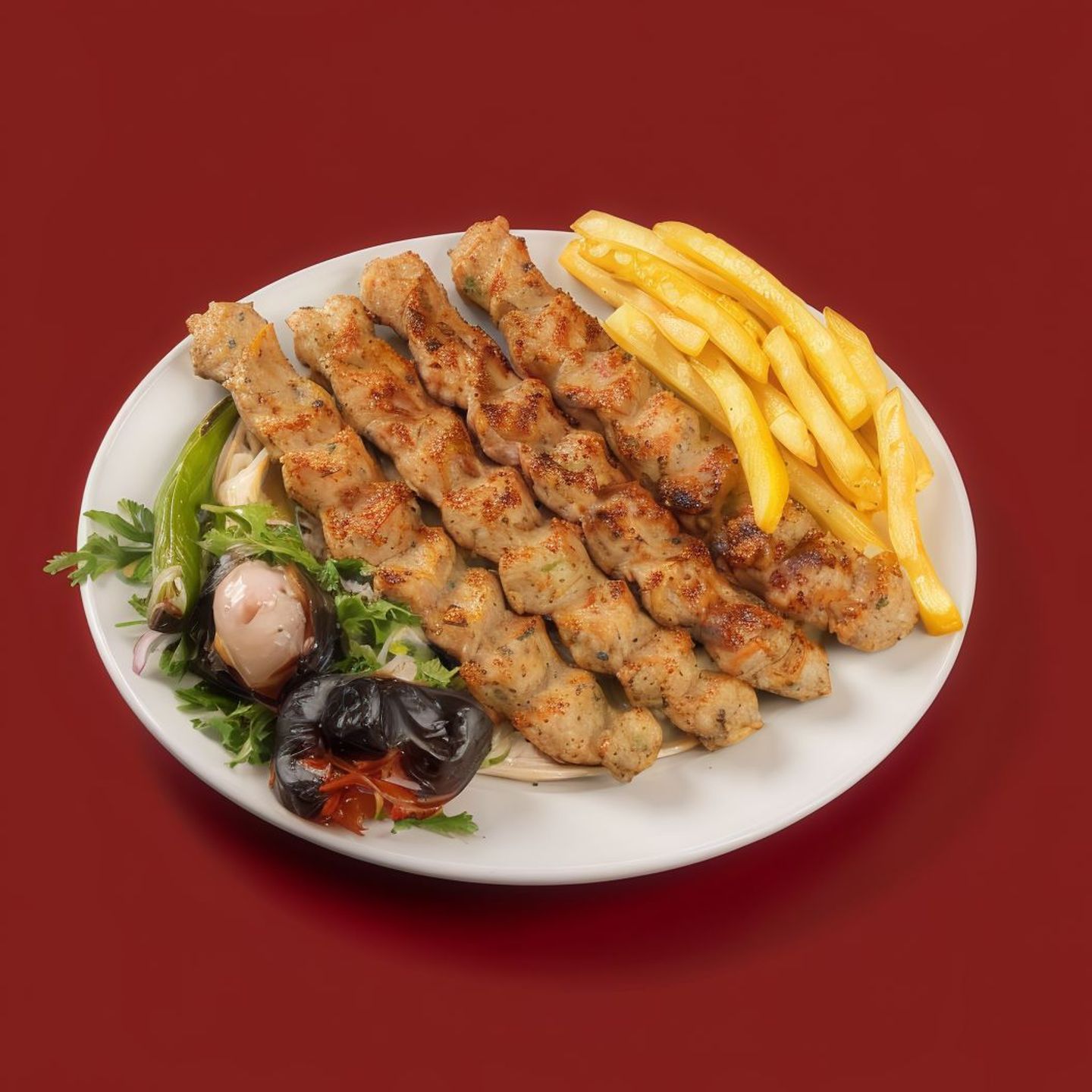For One Person Chicken Kebab
