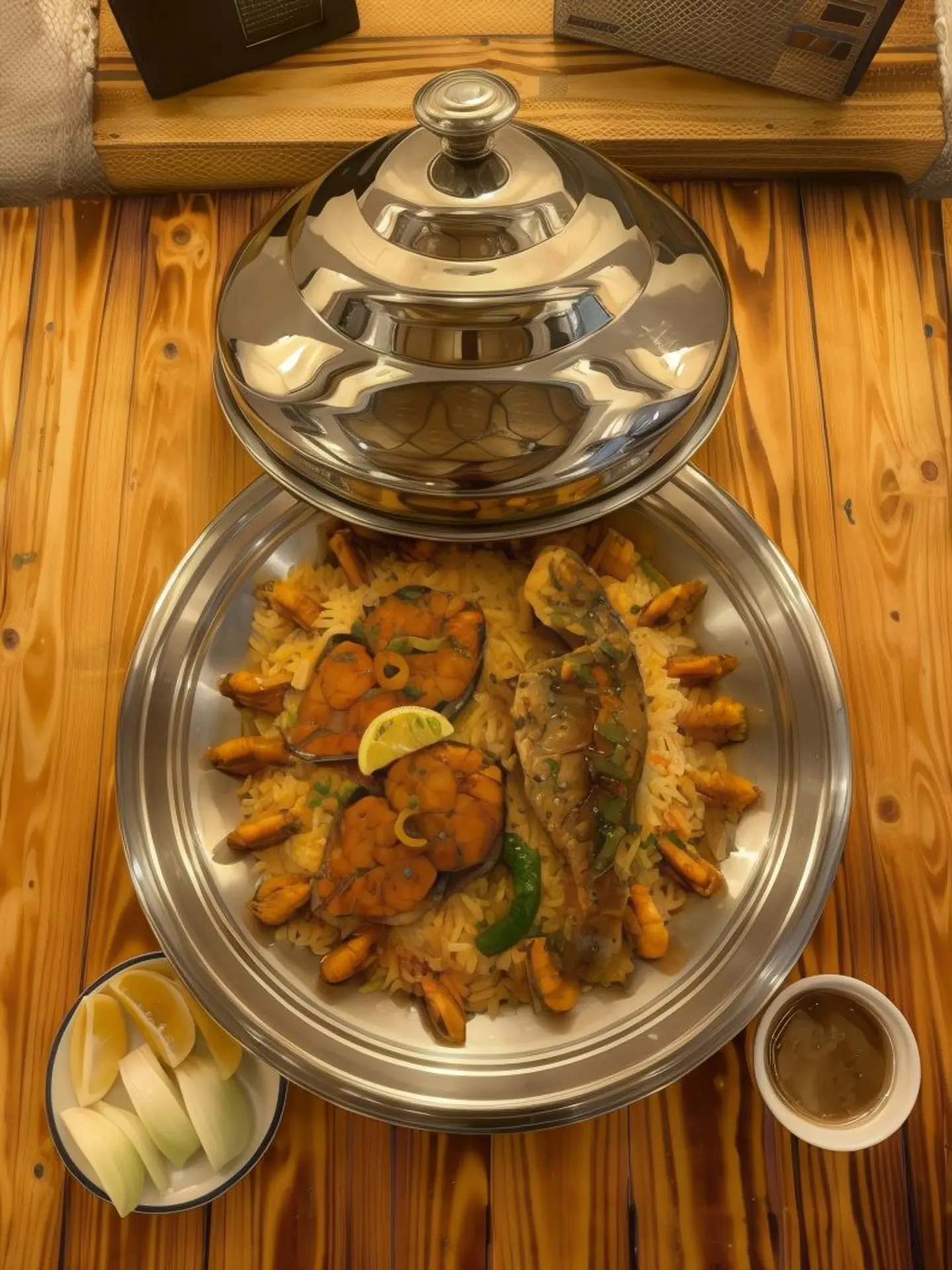 وجبة شعري و كنعد وربيان