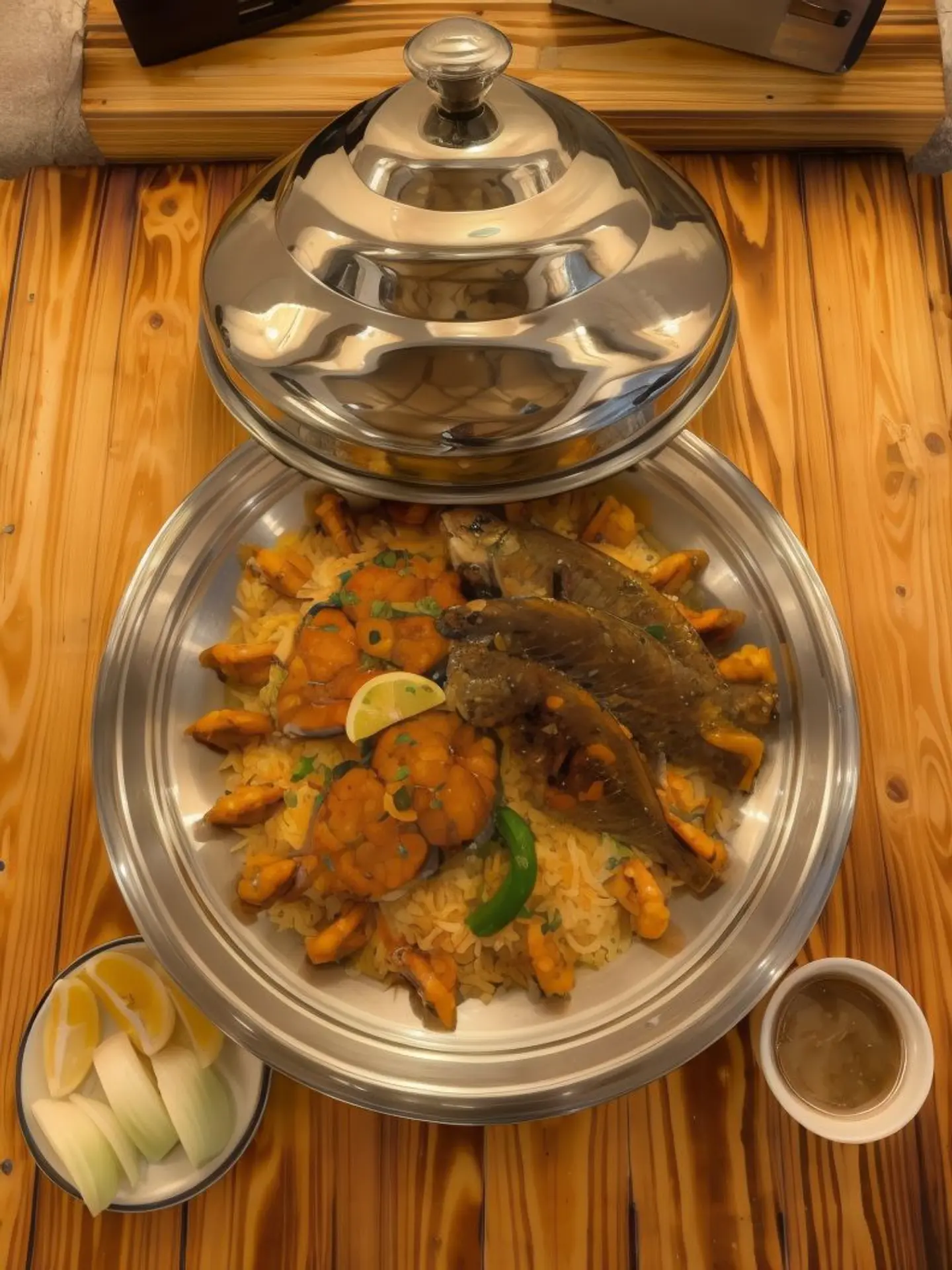 وجبة كنعد وصافي وربيان