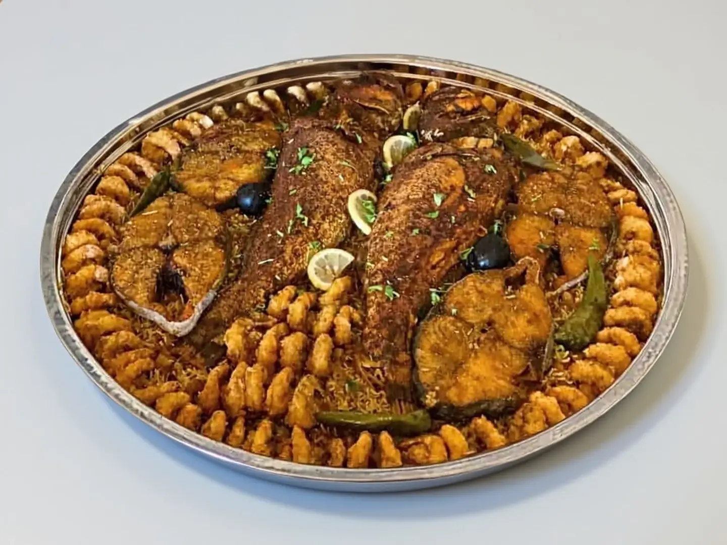 وجبة كبسة هامور كنعد روبيان
