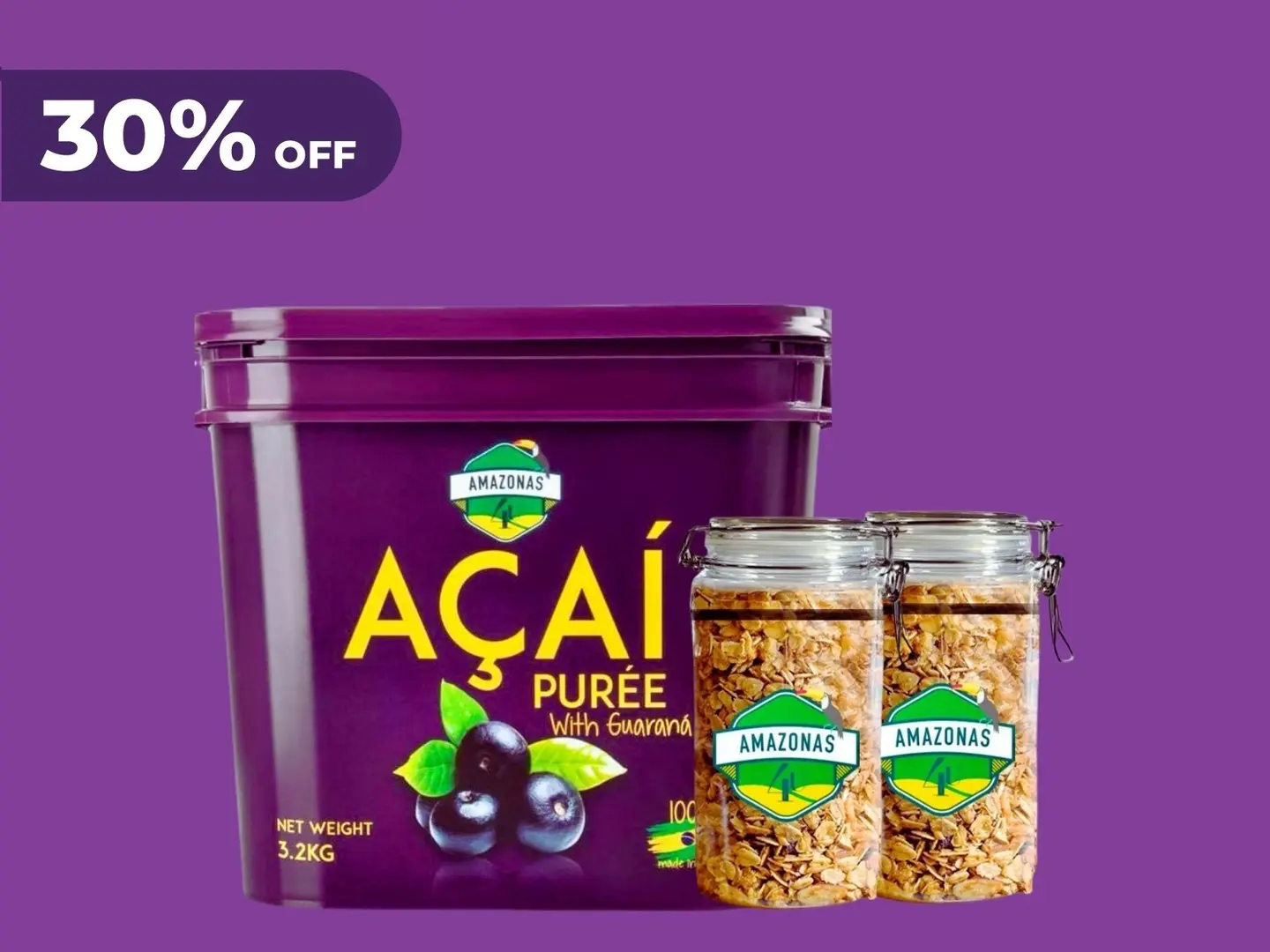 Acai Bucket 3.2 Kg With 2 Granola 400 Gm