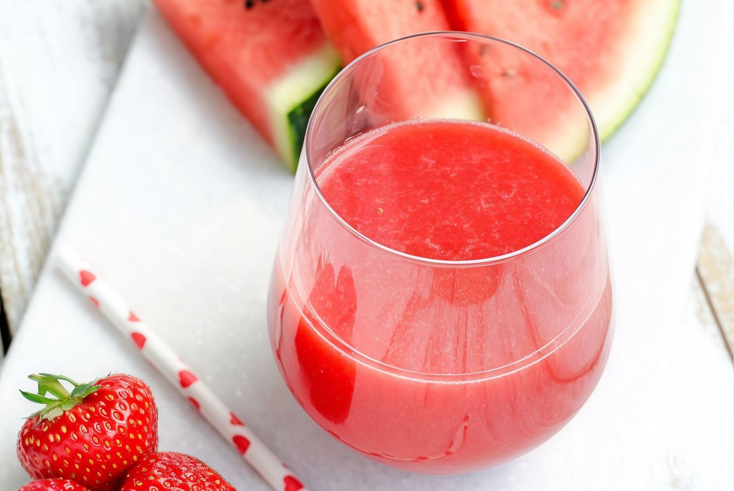 Watermelon And Strawberry Juice  - Medium