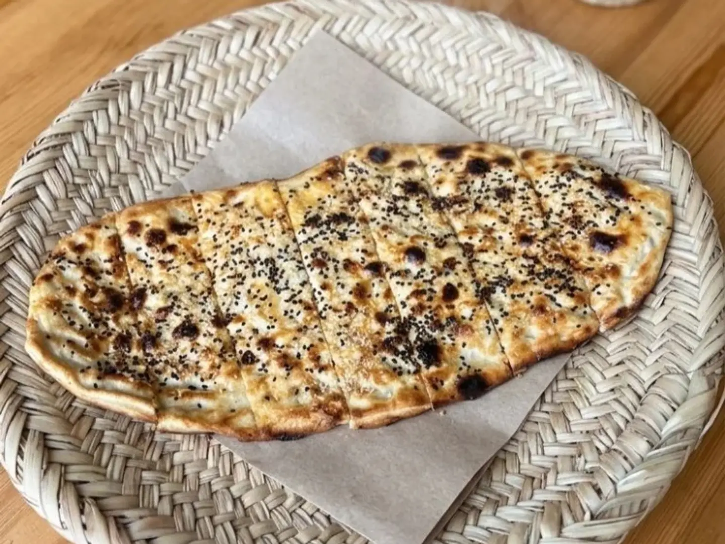 Tandoor Bread Stuffed With Cheddar
