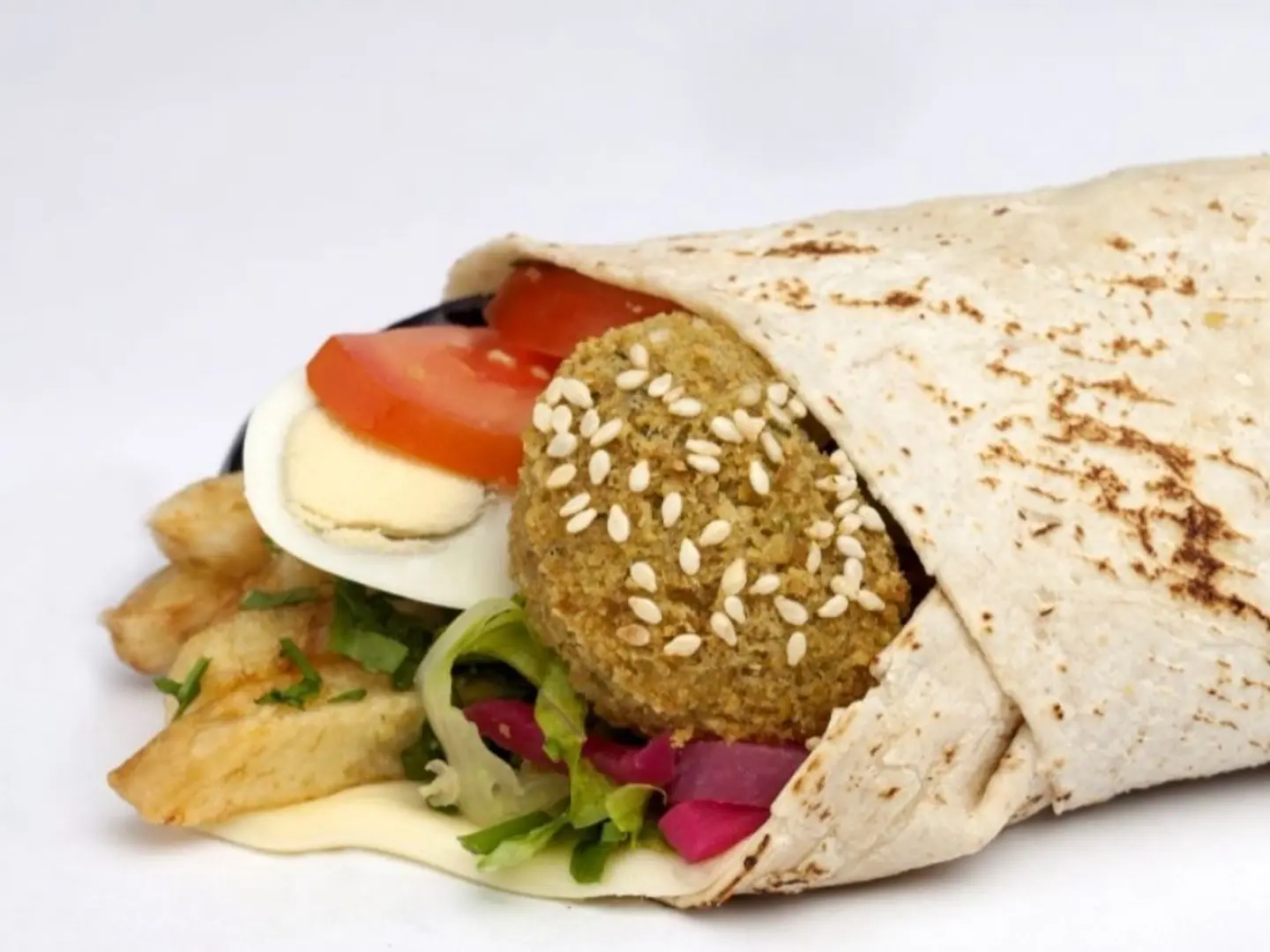 فلافل محشي مع بيض