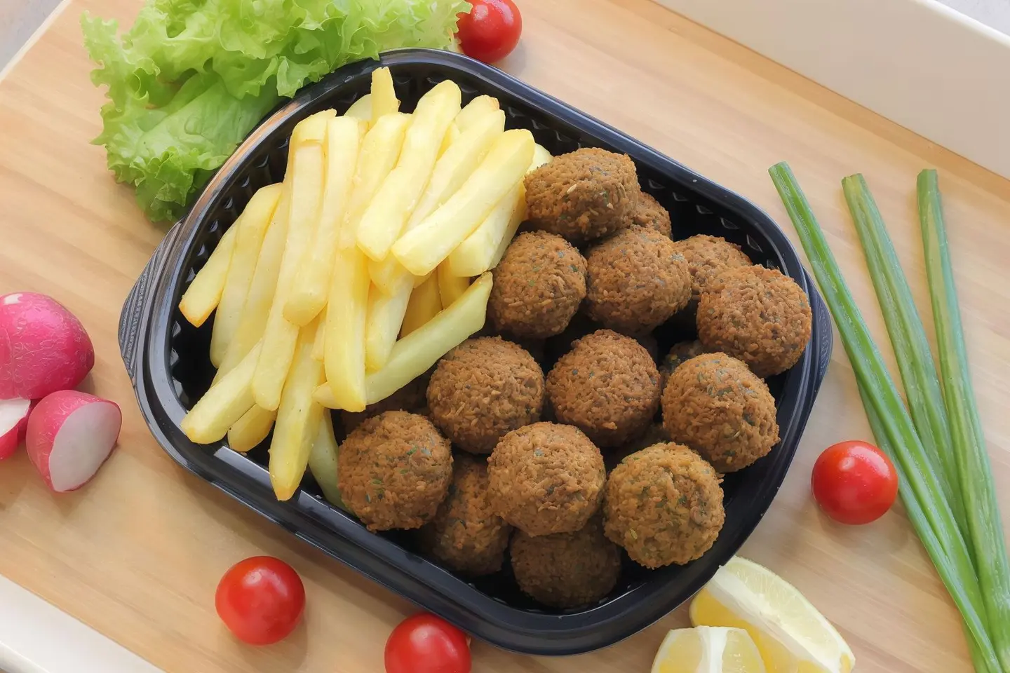 فلافل وبطاطا صغير