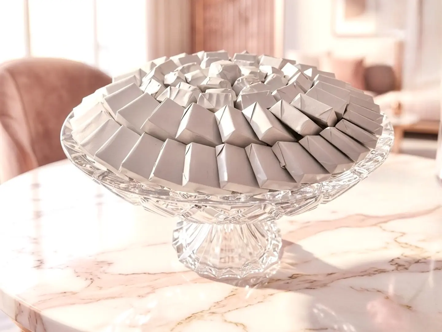 Silver Wrapped Chocolate Tray
