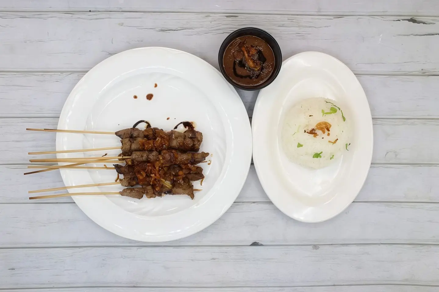 Sate Kambing +Nasi