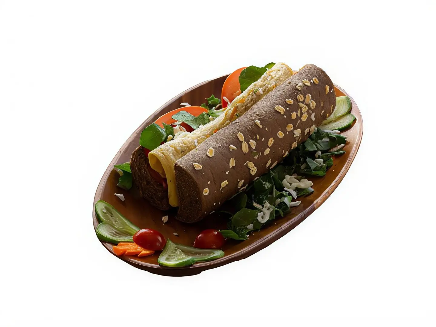 Vegetable Omelette Sandwich