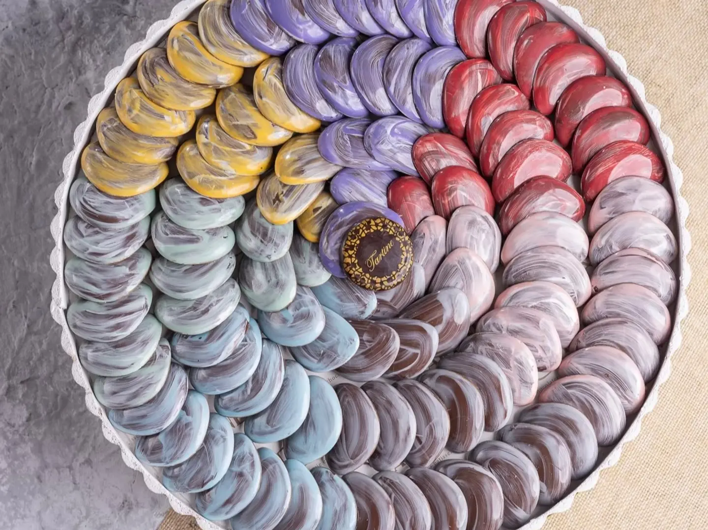 صينية الماربل