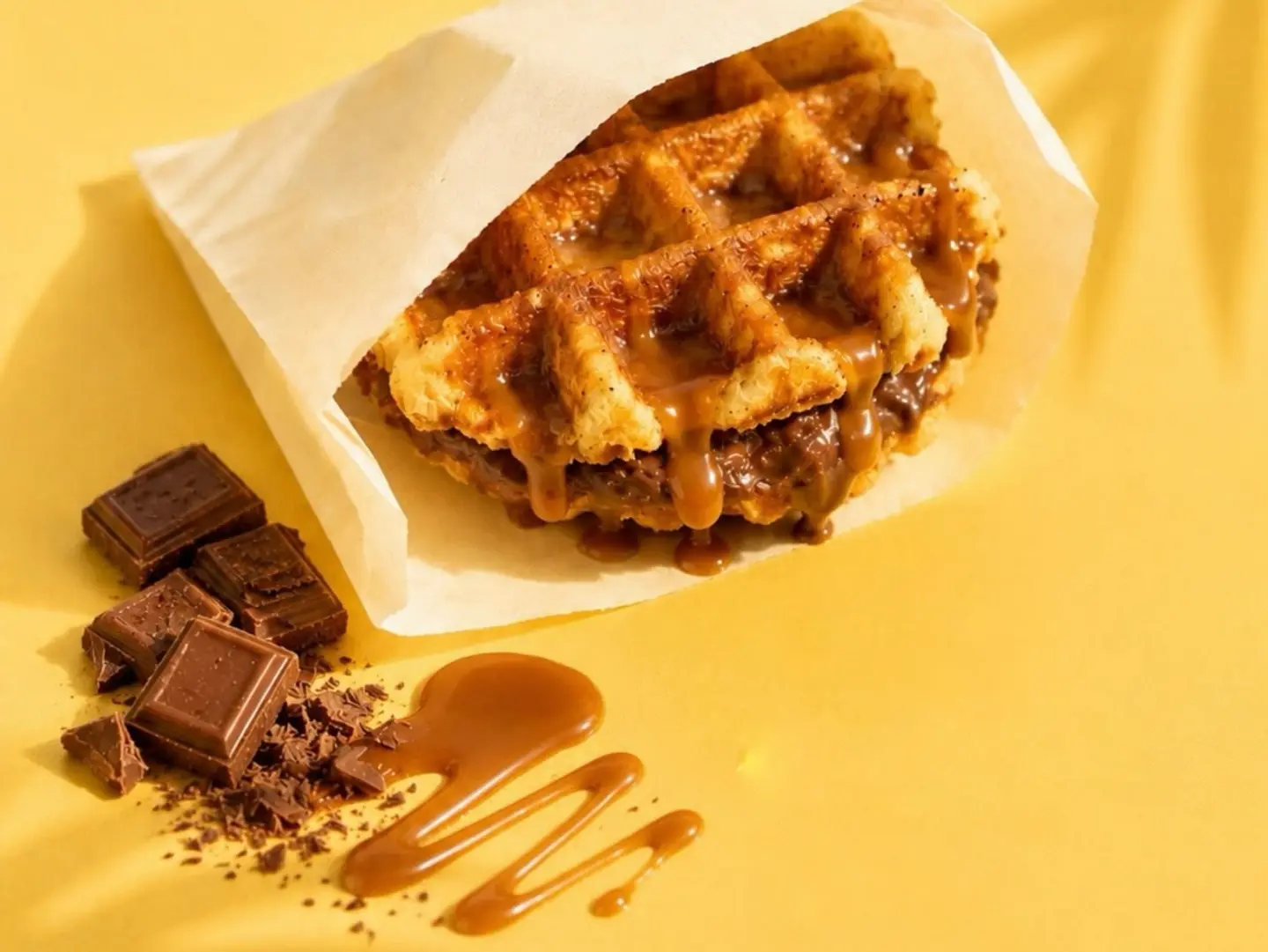 Filled Waffles With Various Flavors