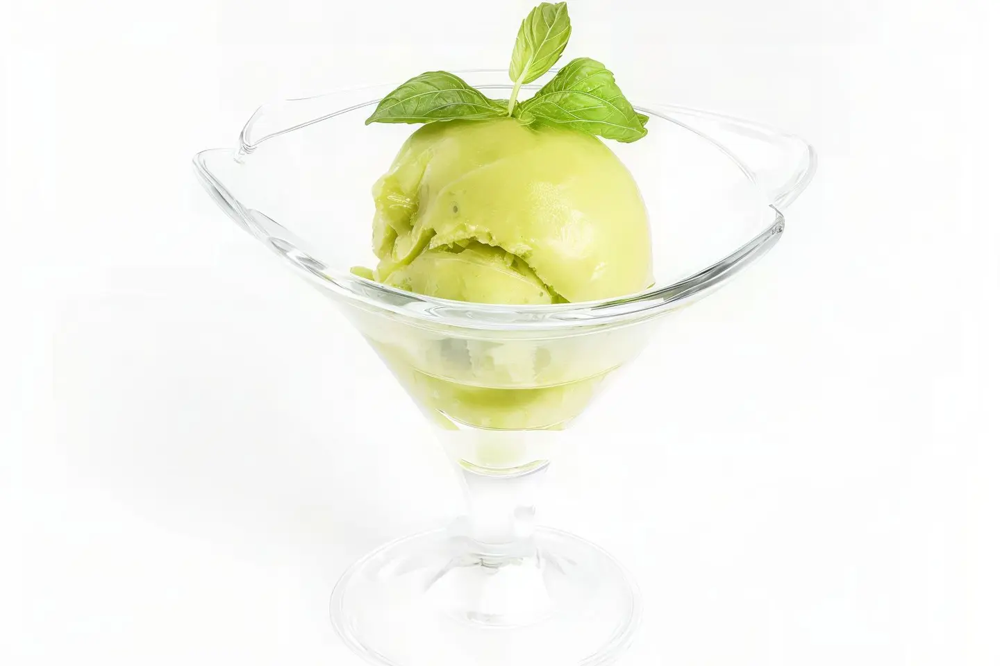 Basil With Lemonde Sorbet
