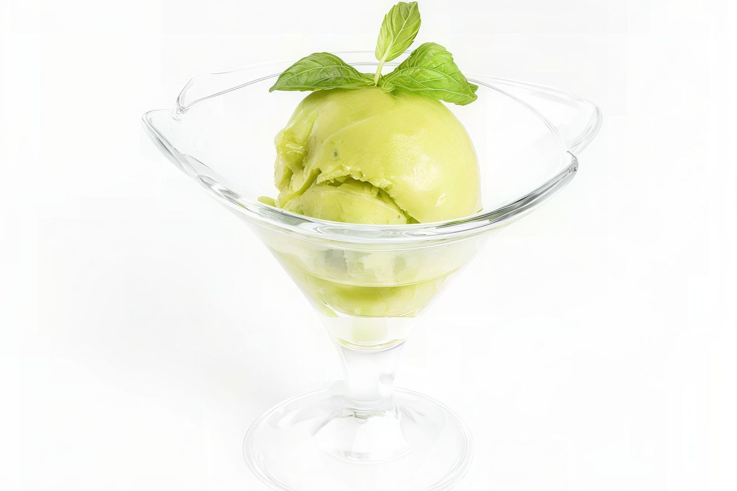 Basil With Lemonde Sorbet