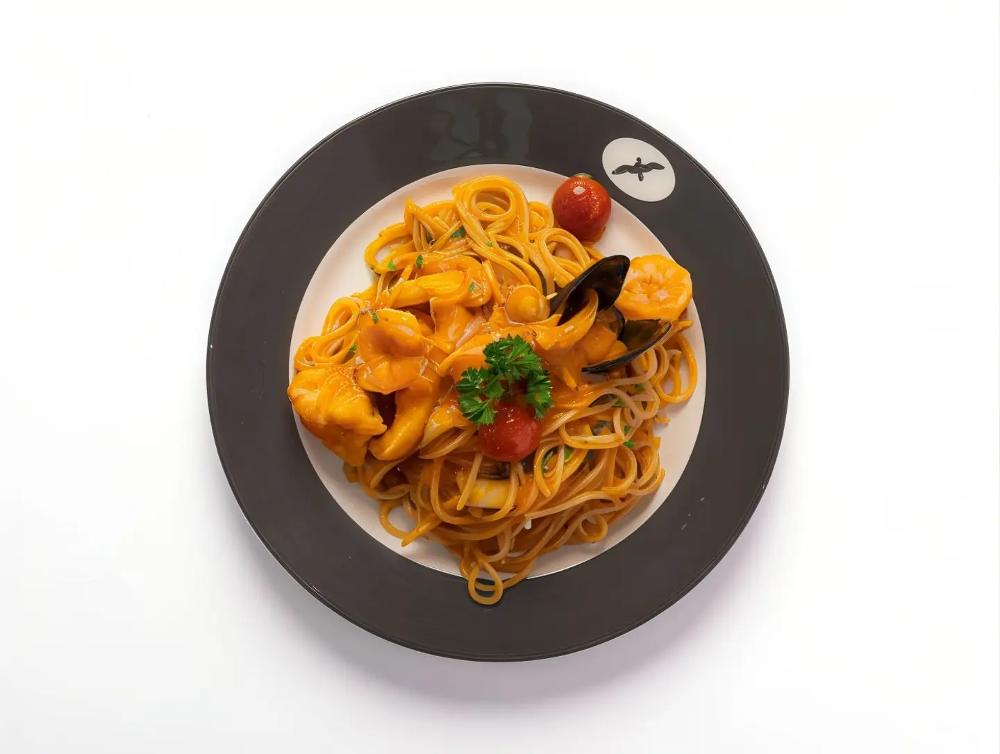 With Seafood Pasta