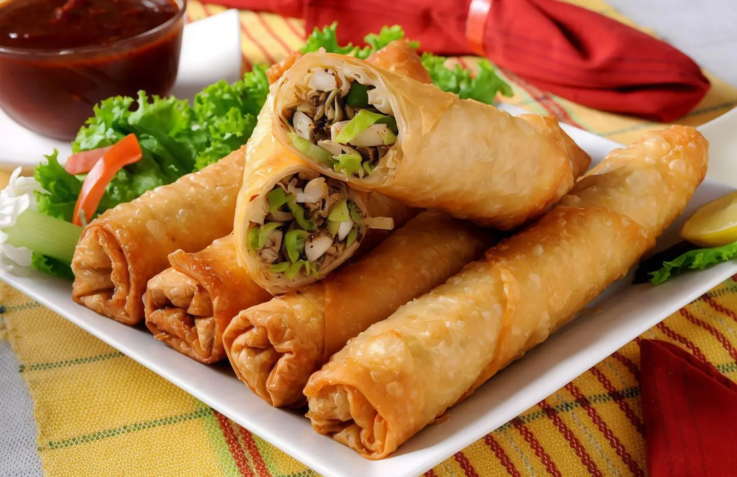سبرينق رول خضار