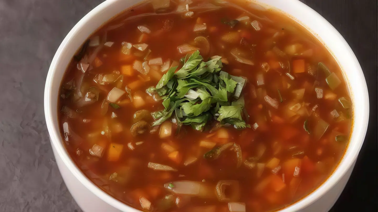 شوربة خضار حار وحامض