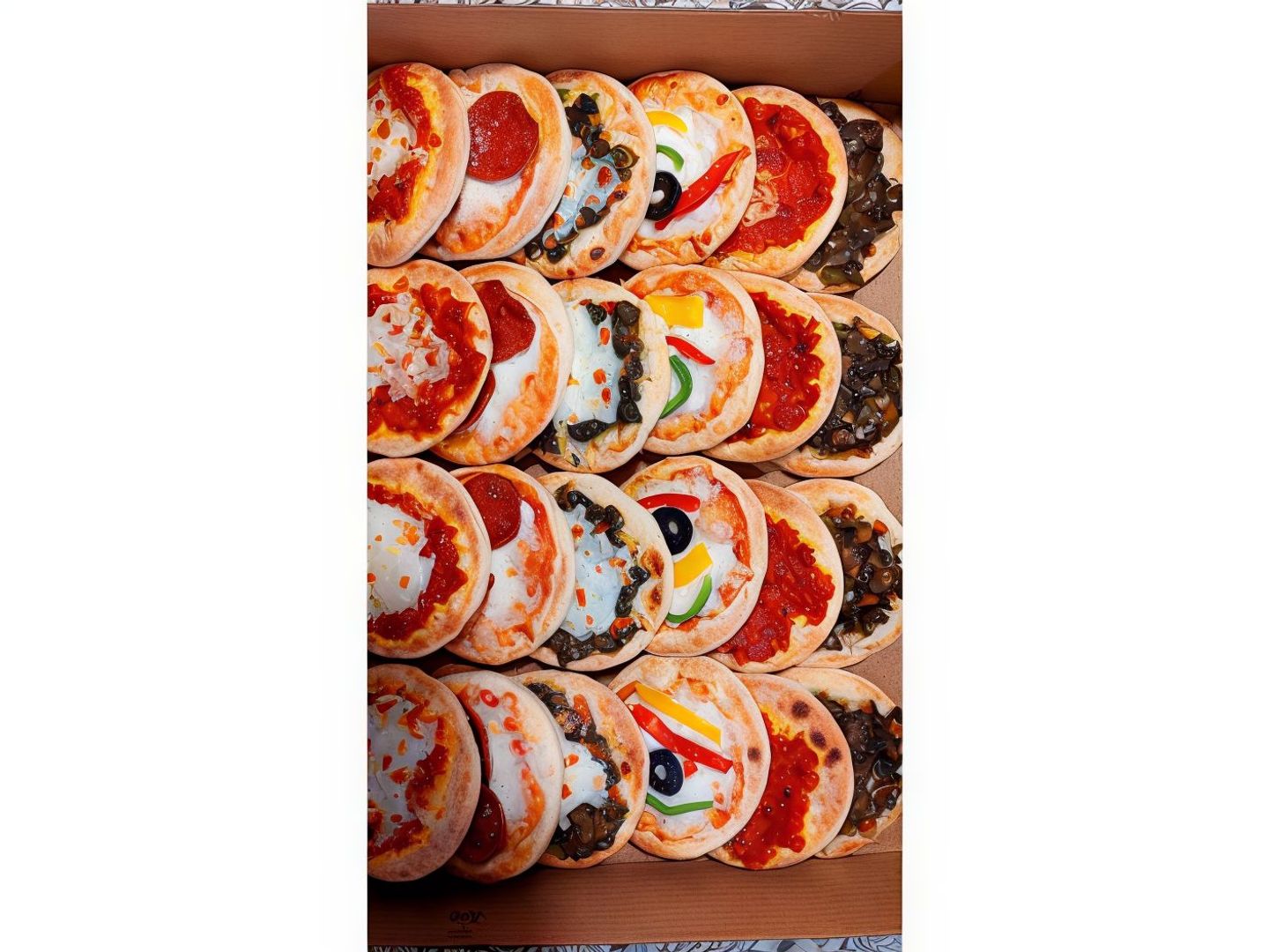 Box Of Mixed Pizza And Pies