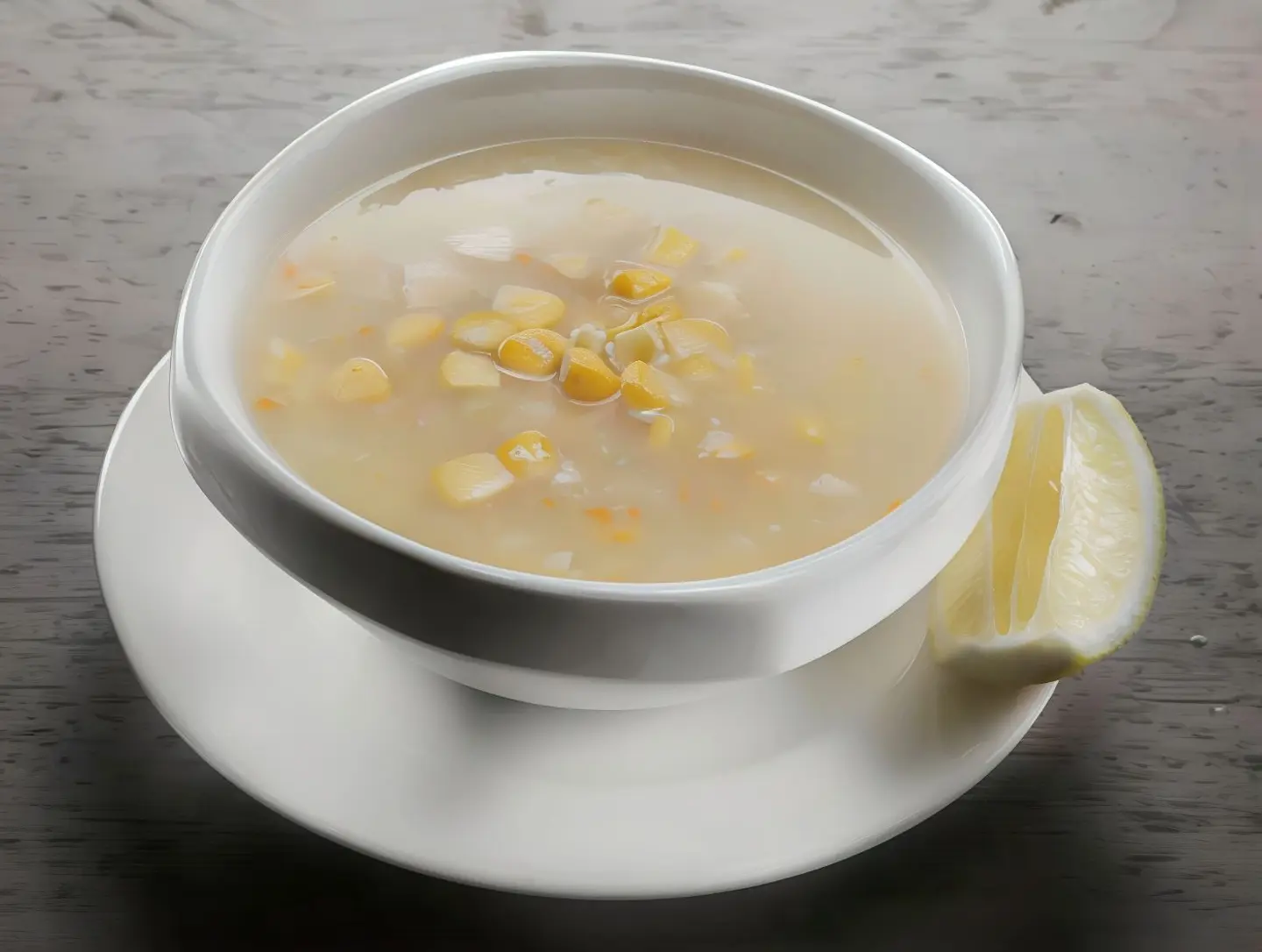 شوربة الدجاج بالذرة الحلوة