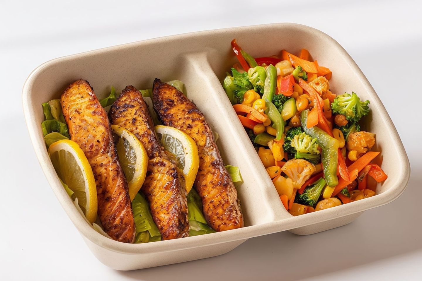 Grilled Salmon With Vegetables1