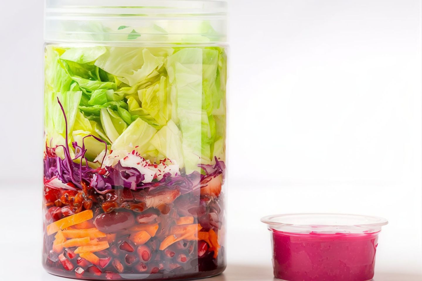 Red Salad  Jar