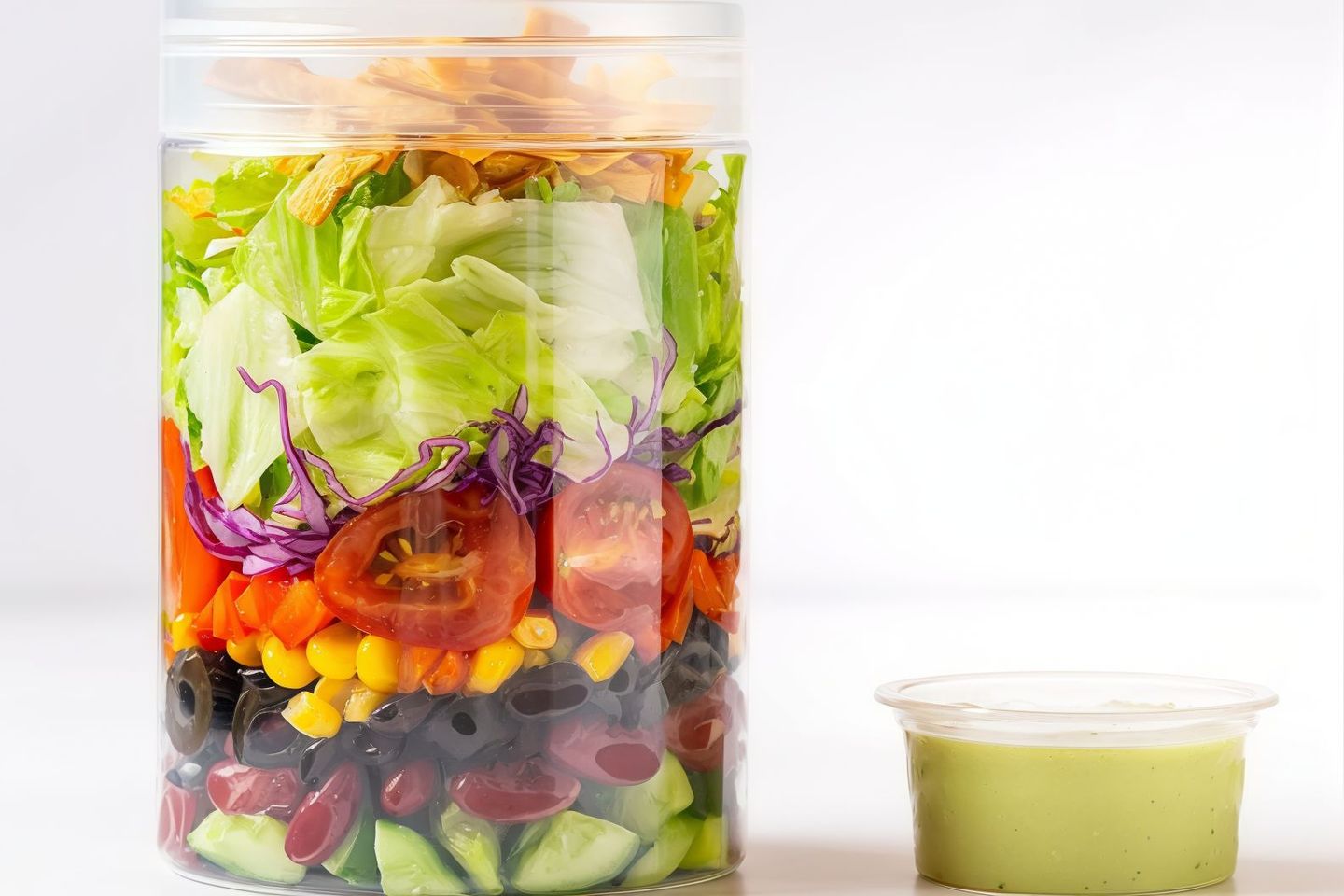 Sombrero Salad Jar