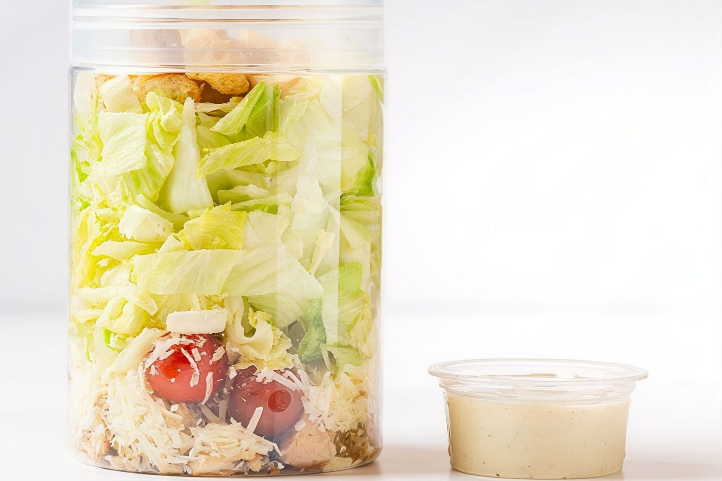 Chicken Caesar Salad Jar