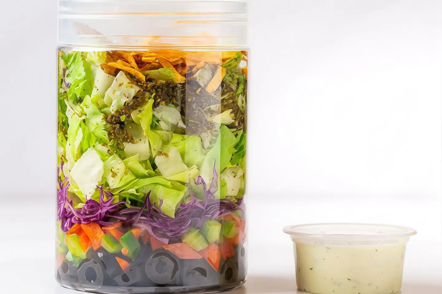 Thyme Pita Salad Jar