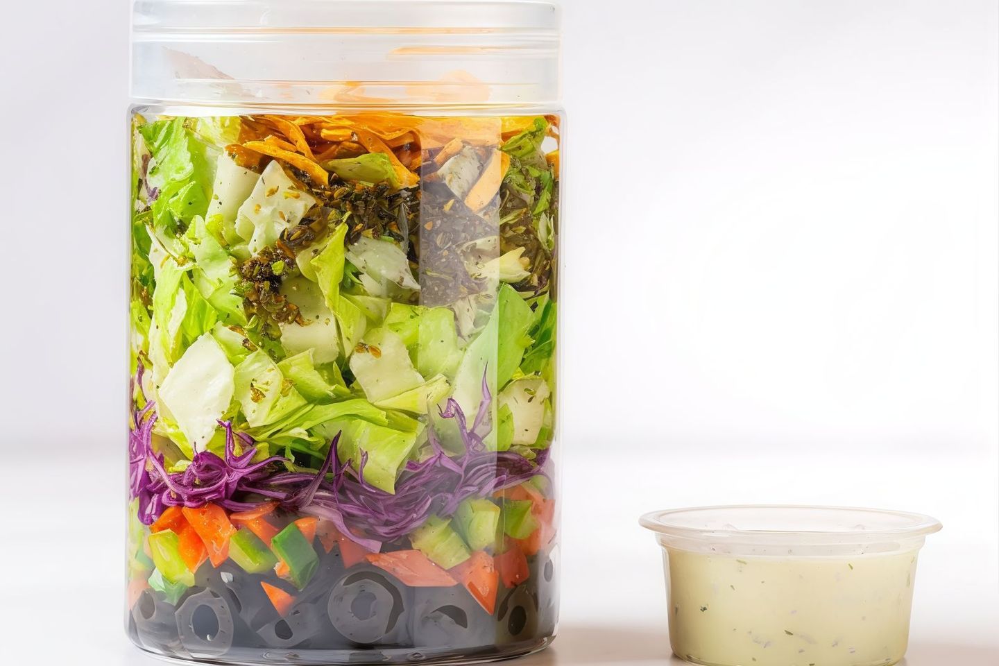 Thyme Pita Salad Jar