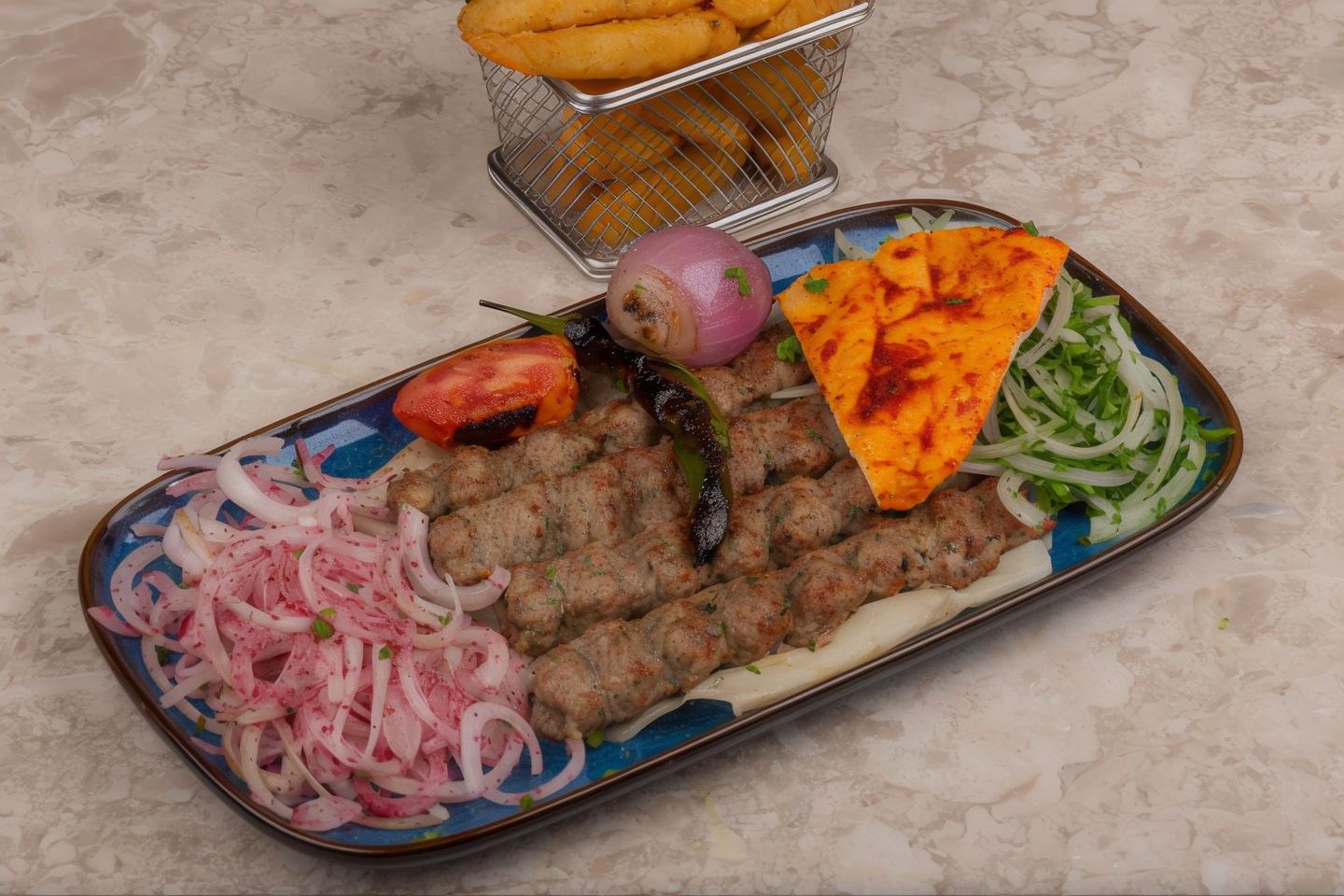 كباب لحم 3 أسياخ