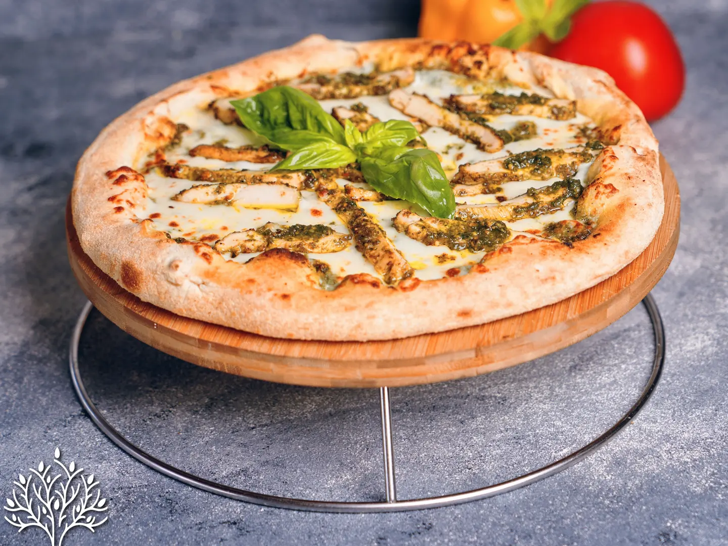 Pesto Chicken Pizza