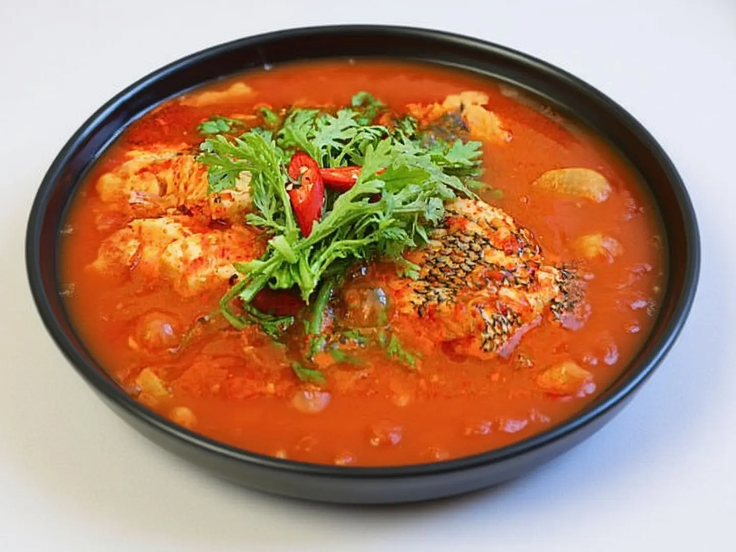 شوربة السمك الحارة