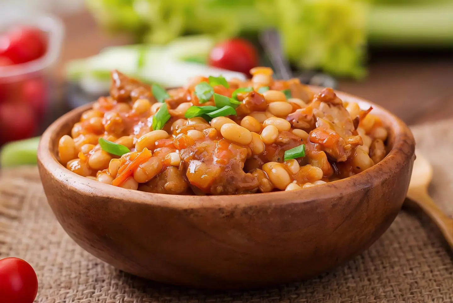 فاصوليا مع التونة