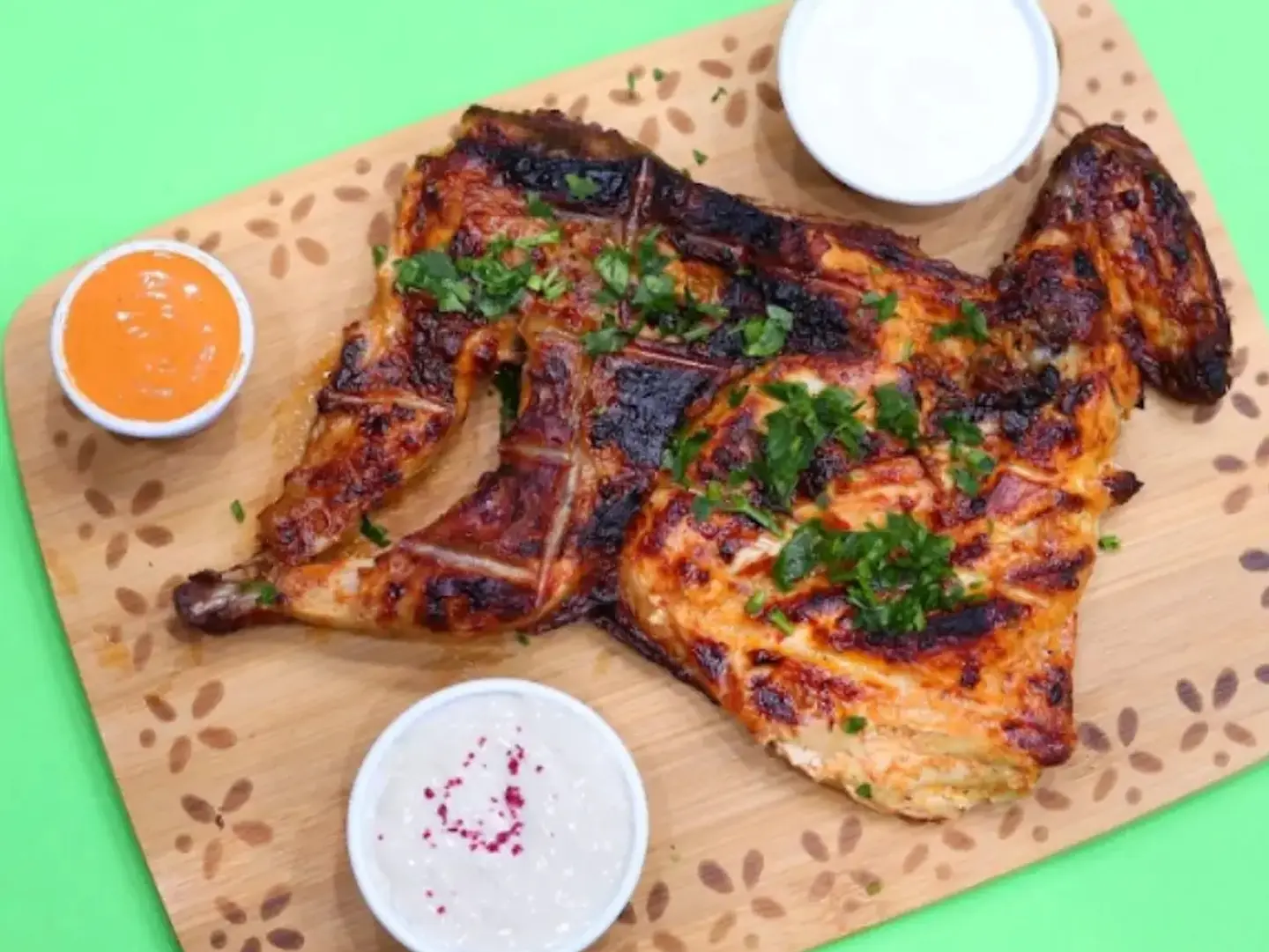 Plain Charcoal Grilled Chicken Without Rice