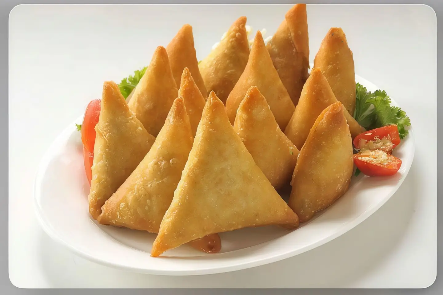 Oven Baked Samosa With Melted Cheese - Half A Kilo