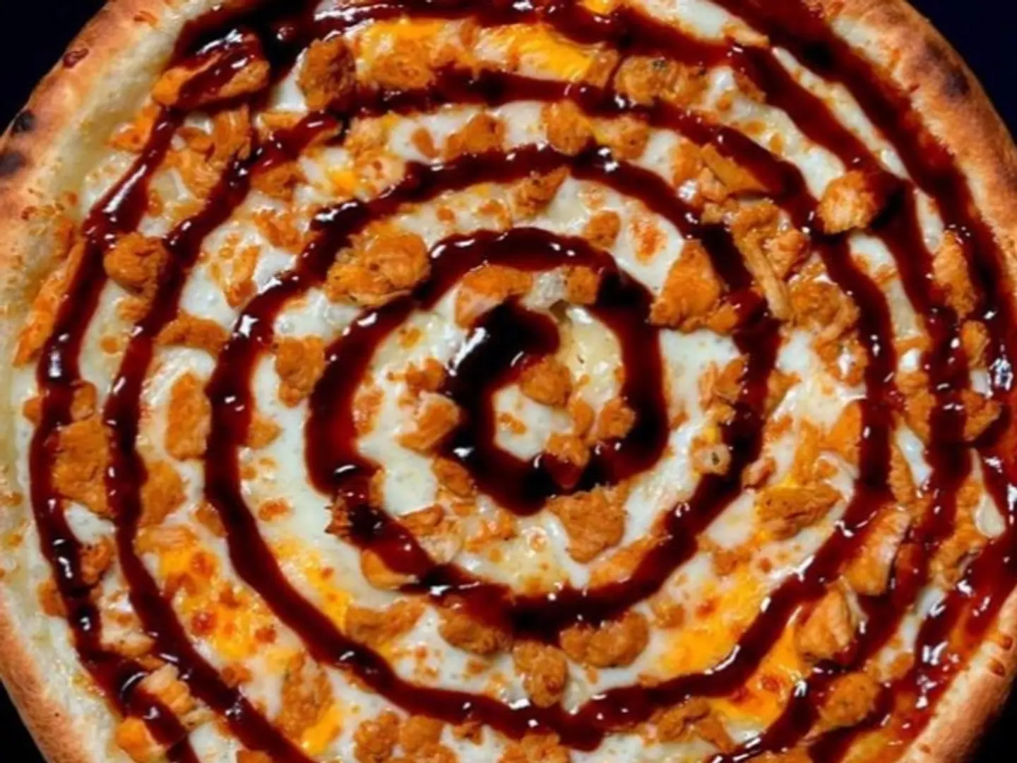 بيتزا دجاج بصوص الباربيكيو