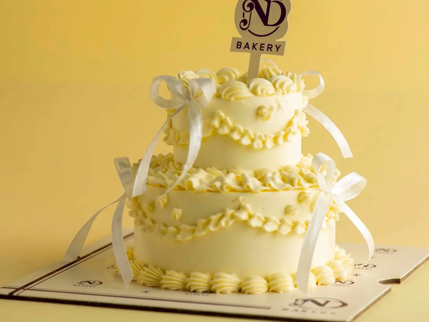 Small Two Tier Cake In Factory Style