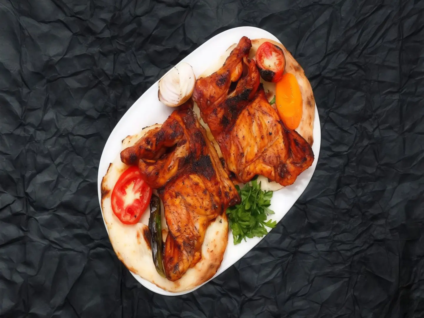 Plain Chicken On Charcoal - Whole Chicken