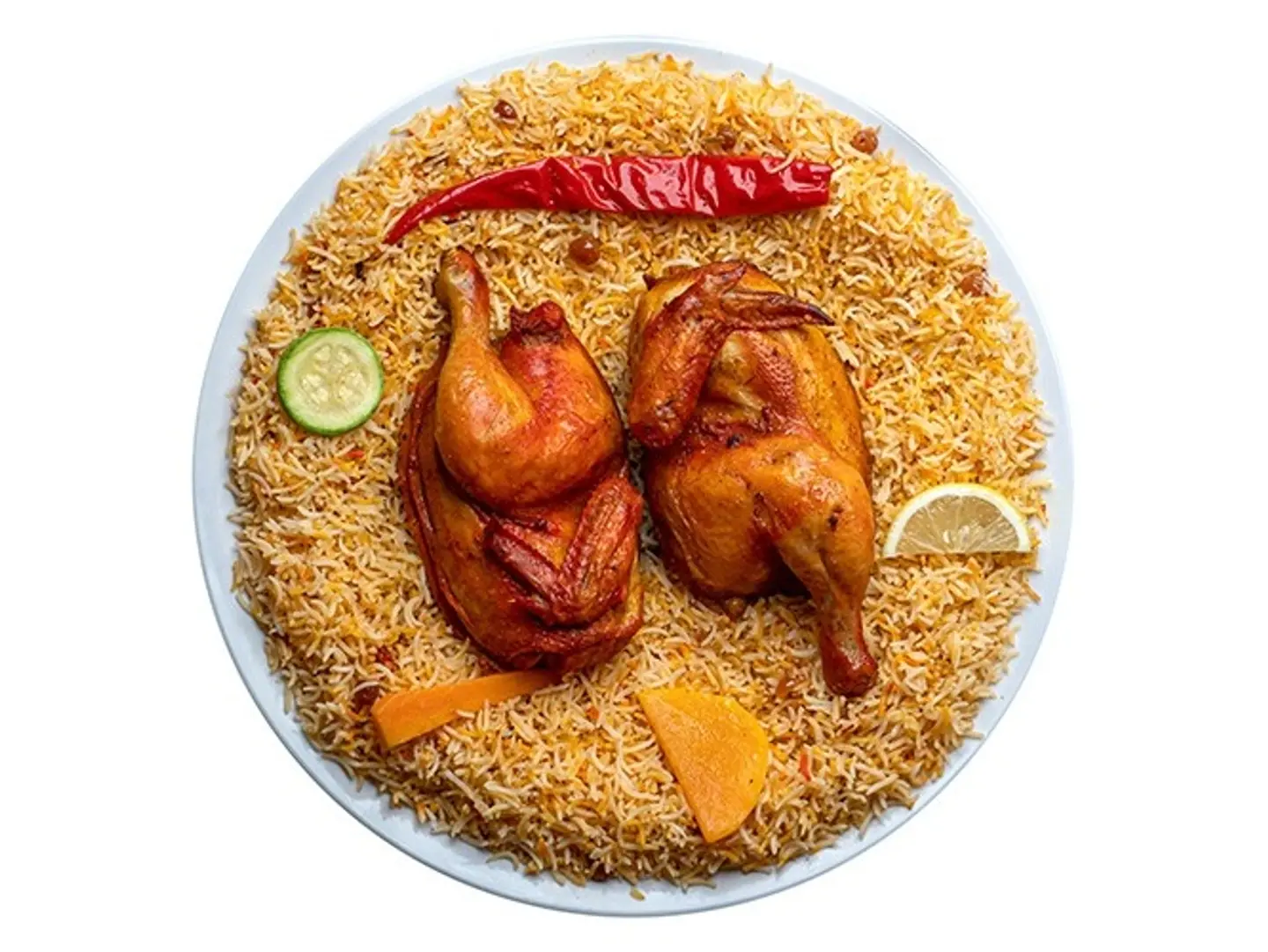 Half Mandi Chicken With Rice