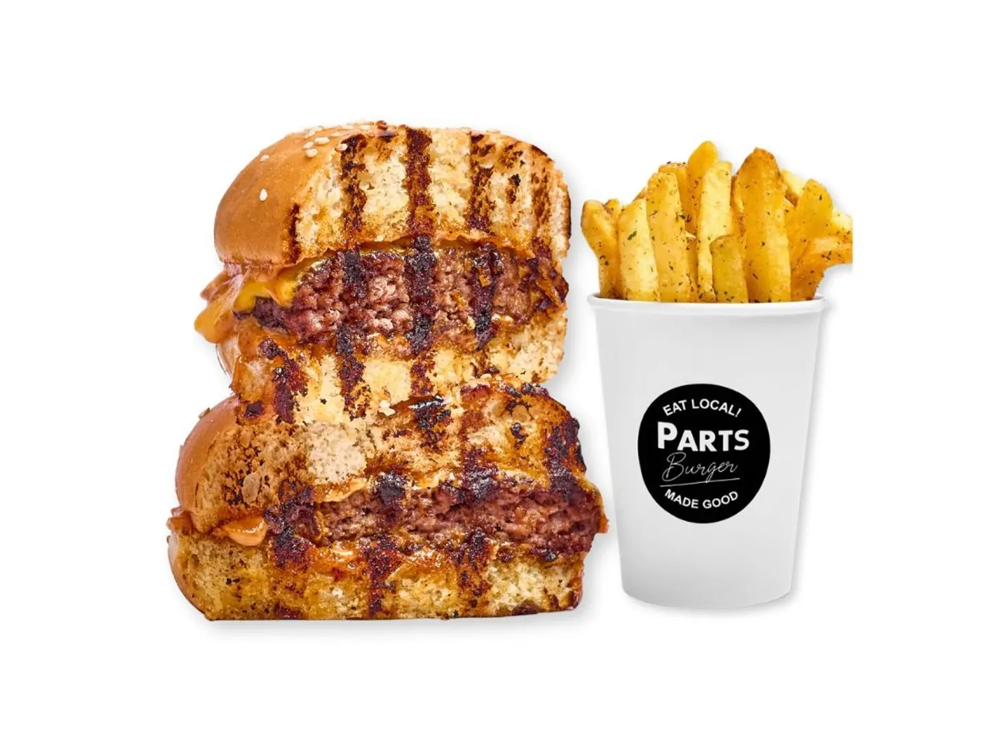 Single Smoked Beef. French Fries.