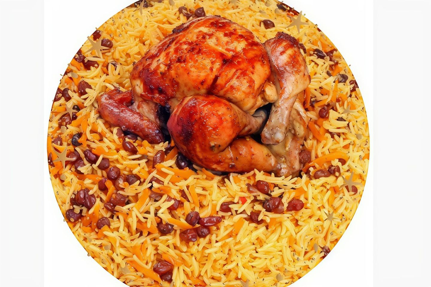 Grill Chicken With Rice - Whole Chicken