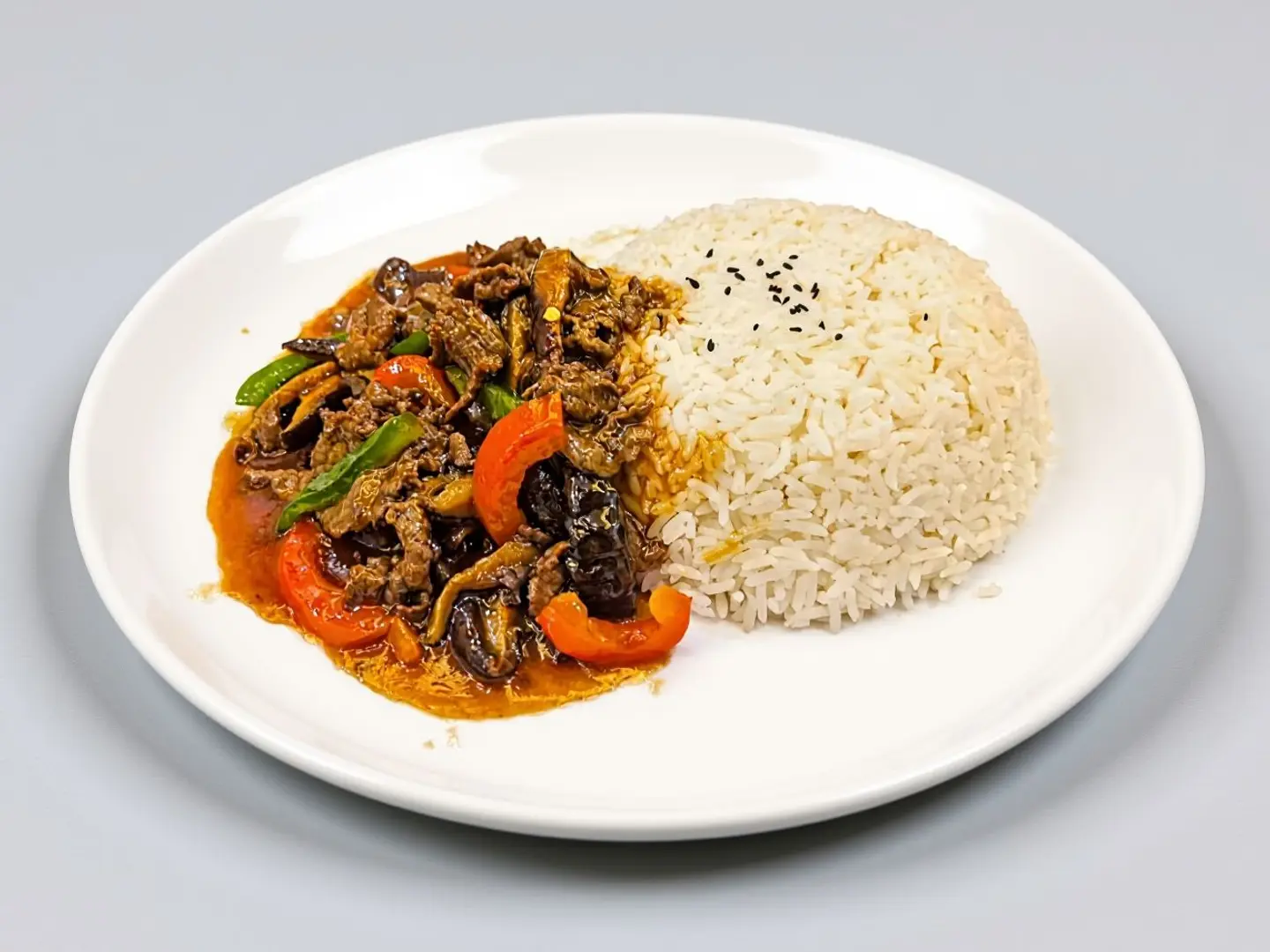Mushroom Beef And Rice